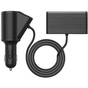Car Charger C86, Front/Rear Sockets, Front: Lighter Splitter, USB, 20W USB-C